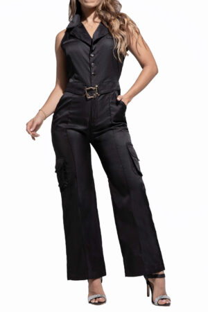 ENTERIZO LEVANTA COLA NEGRO BOTA CAMPANA-50505
