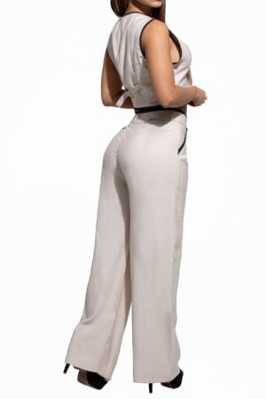 SET CHALECO LEVANTA COLA COLOR BEIGE BOTA ANCHA – 80793