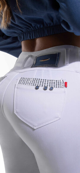 SET CHAQUETA LEVANTA COLA AZUL CLARO CON BLANCO BOLSILLOS CARGO BOTA SKINNY – 71262