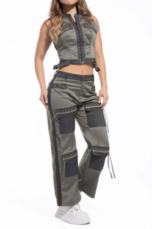 CONJUNTO DE CHALECO Y PANTALON ACAMPANADO – 71267