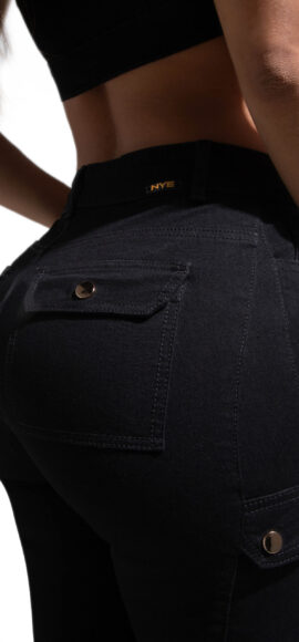 SET CHALECO LEVANTA COLA NEGRO BOTA ANCHA – 64443